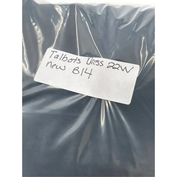 Talbots Dress Women’s Plus Size 22 W Black Bell Ruffle 3/4 Sleeve New‎ - Picture 12 of 12